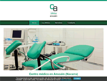 Tablet Screenshot of clinicansoain.es